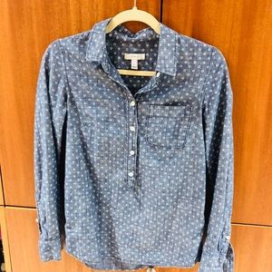 J Crew denim top- size 00